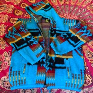 Tribal printed wool sweater 🪼🩷